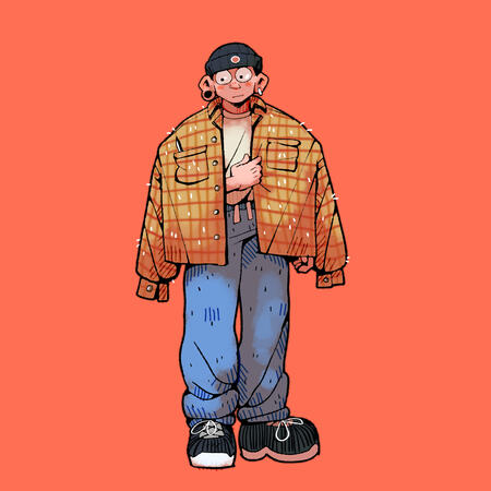 pre-mullet self-portrait